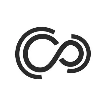 Infinity illustration logo template 스톡 일러스트