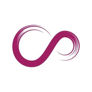 Infinity illustration logo template 스톡 일러스트