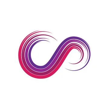 Infinity illustration logo template Stock Illustration