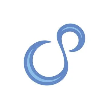 Infinity illustration logo template 스톡 일러스트