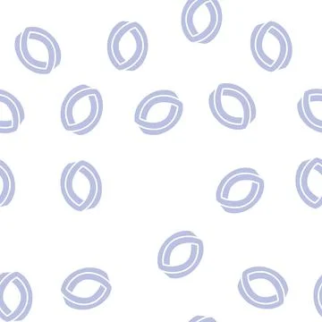 Infinity impossible geometric shape glyph seamless pattern Stock Illustration