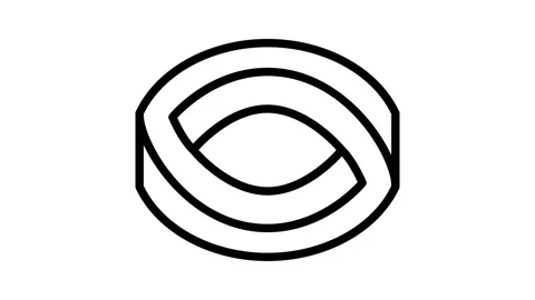 Infinity impossible geometric shape line icon animation Stock Footage 224917935