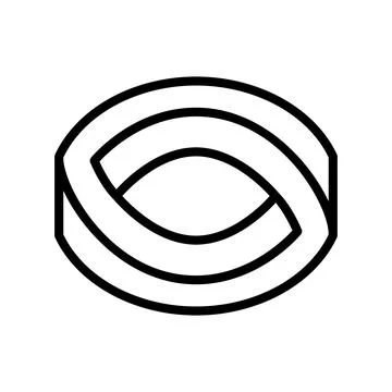 Infinity impossible geometric shape line icon vector illustration Stock Illustration