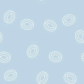 Infinity impossible geometric shape line seamless pattern Illustrazione stock