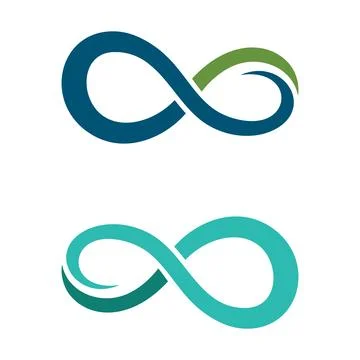 Infinity, Infinite, Endless Symbol Icon Vector Logo Template Illustration D.. 스톡 일러스트