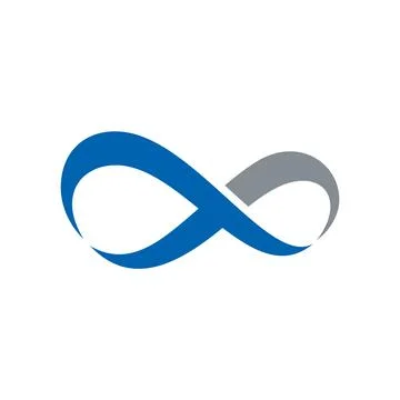 Infinity, Infinite, Endless Symbol Icon Vector Logo Template Illustration D.. Stock Illustration
