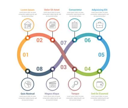 Infinity Infographics Stock Illustration