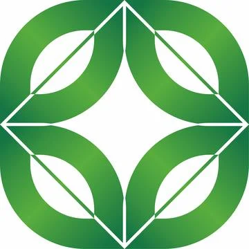 Infinity leaf Logo Stock Illustration