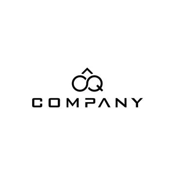 Infinity letter OQ logo applied for internet business Stock Illustration