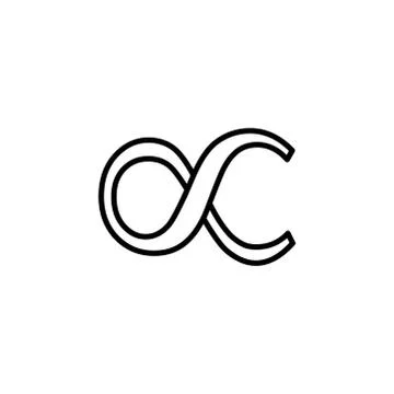 Infinity Line Icon In Flat Style Vector For App, UI, Websites. Black Icon 스톡 일러스트