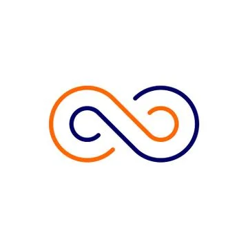 Infinity Line Logo Template Illustration Design. Vector EPS 10. Stock Illustration