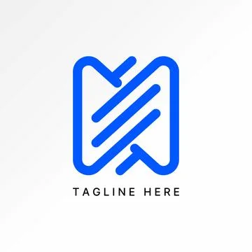 Infinity lines initial S font ribbon pattern monogram tech social media icon Stock Illustration