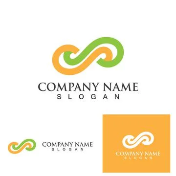 Infinity logo and symbol  Design Vector Stock Illustration