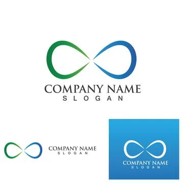 Infinity logo and symbol  Design Vector Stock Illustration