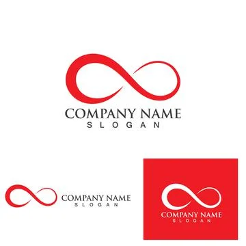 Infinity logo and symbol  Design Vector Stock Illustration