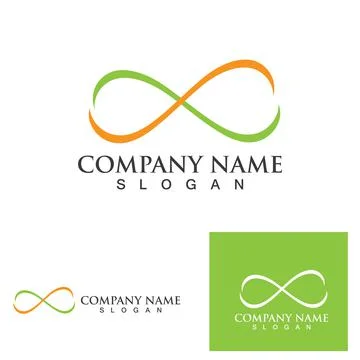 Infinity logo and symbol  Design Vector Stock Illustration