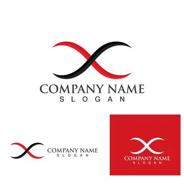 Infinity logo and symbol  Design Vector Stock Illustration
