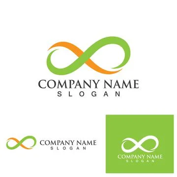 Infinity logo and symbol  Design Vector Illustrazione stock