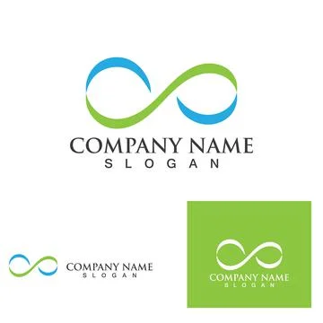 Infinity logo and symbol  Design Vector Stockillustratie