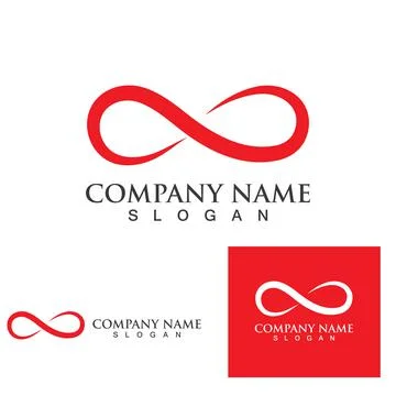 Infinity logo and symbol  Design Vector Illustrazione stock