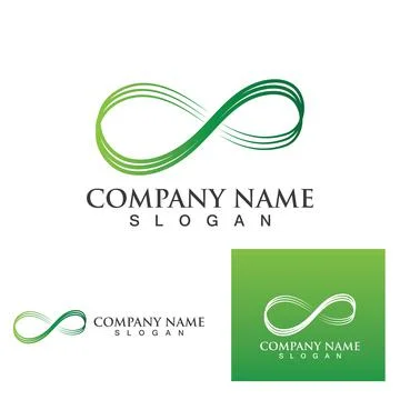 Infinity logo and symbol  Design Vector Stock Illustration