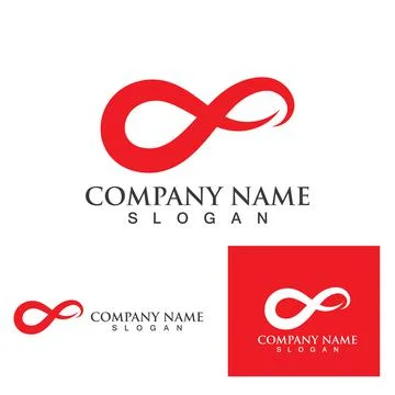 Infinity logo and symbol  Design Vector Stockillustratie