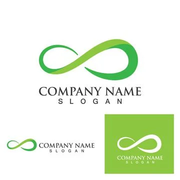 Infinity logo and symbol  Design Vector Stock Illustration