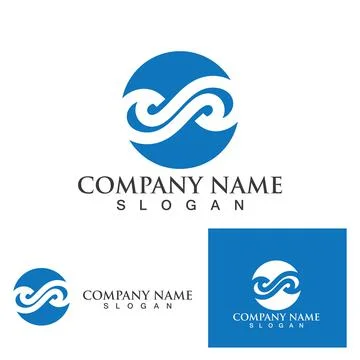 Infinity logo and symbol  Design Vector Stock Illustration