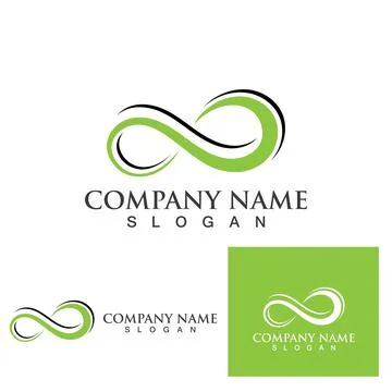 Infinity logo and symbol  Design Vector Stock Illustration