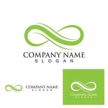 Infinity logo and symbol  Design Vector Stock Illustration