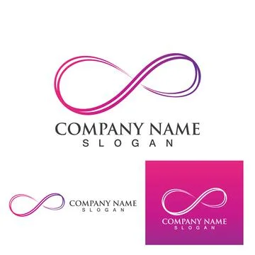 Infinity logo and symbol  Design Vector Stock Illustration