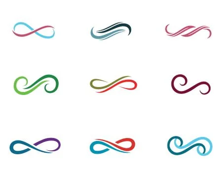 Infinity logo and symbol template icons app Stock Illustration