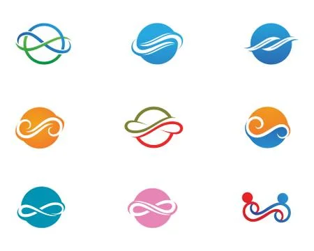 Infinity logo and symbol template icons vector Stock Illustration