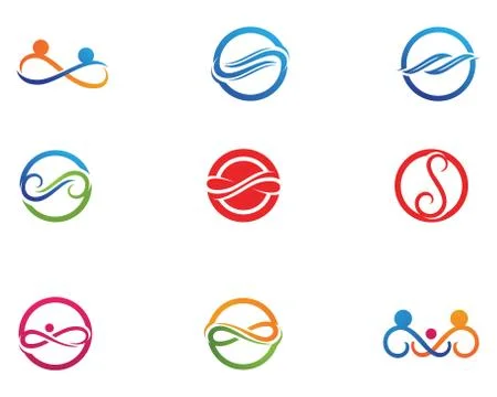 Infinity logo and symbol template icons app vector 스톡 일러스트