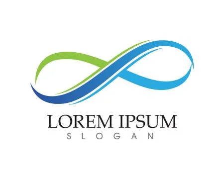 Infinity logo and symbol template icons app Stock Illustration