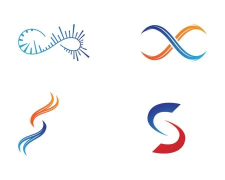 Infinity logo and symbol template icons vector Stock Illustration