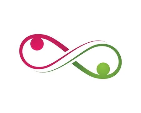 Infinity logo and symbol template icons vector Illustrazione stock