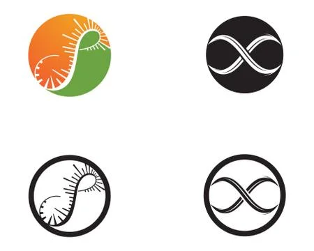 Infinity logo and symbol template icons vector Stock Illustration