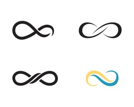 Infinity logo and symbol template icons vector イラスト素材