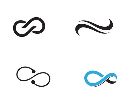 Infinity logo and symbol template icons vector Stockillustratie