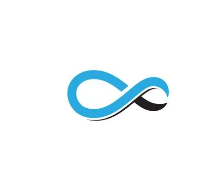 Infinity logo and symbol template icons vector Illustrazione stock