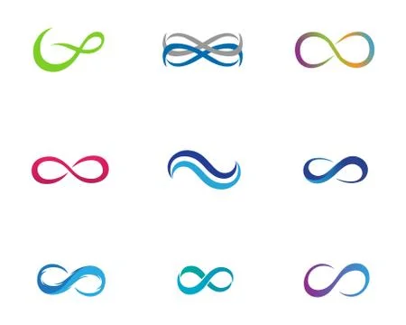 Infinity logo and symbol template icons イラスト素材