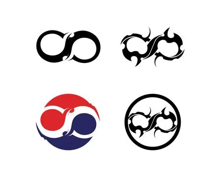 Infinity logo and symbol template icons app イラスト素材