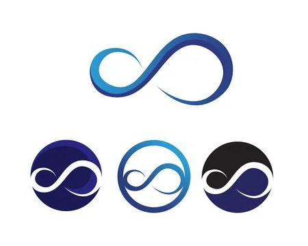 Infinity logo and symbol template icons app Illustrazione stock