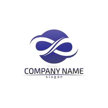 Infinity logo and symbol template icons app Stock Illustration