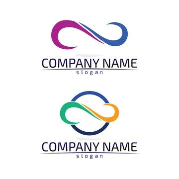 Infinity logo and symbol template icons app 스톡 일러스트