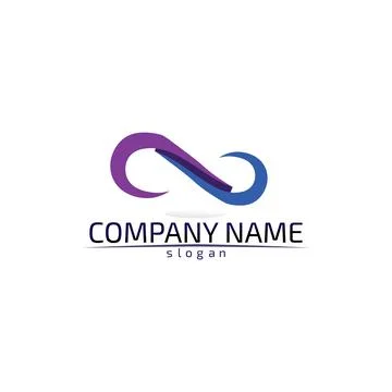 Infinity logo and symbol template icons app 스톡 일러스트