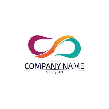 Infinity logo and symbol template icons app Illustrazione stock