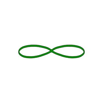 Infinity logo design Stock Illustration
