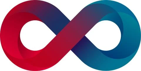 Infinity Logo Design Stock Illustration